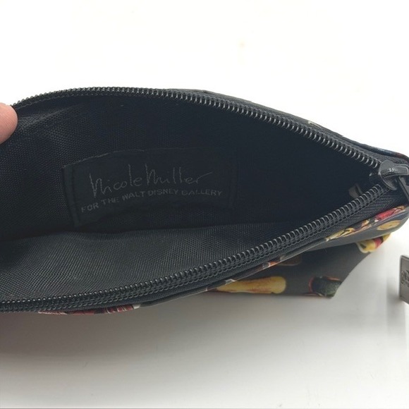 Nicole Miller Walt Disney Gallery Mickey Mouse Tote Bag 5 Piece Set Gray Vintage - Picture 8 of 16